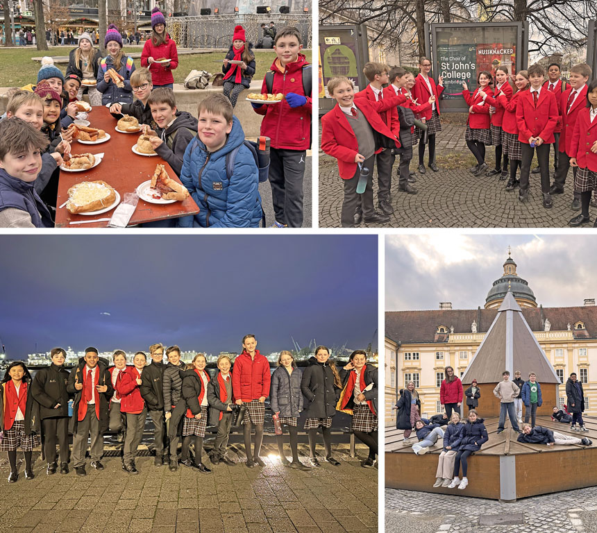 choristers on a choir tour in germany