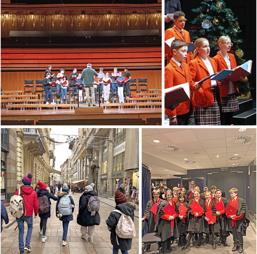 choristers on a choir tour in germany